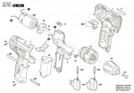 Bosch 3 603 JA4 100 Psb 1080 Li-2 Cordless Impact Drill 10.8 V / Eu Spare Parts